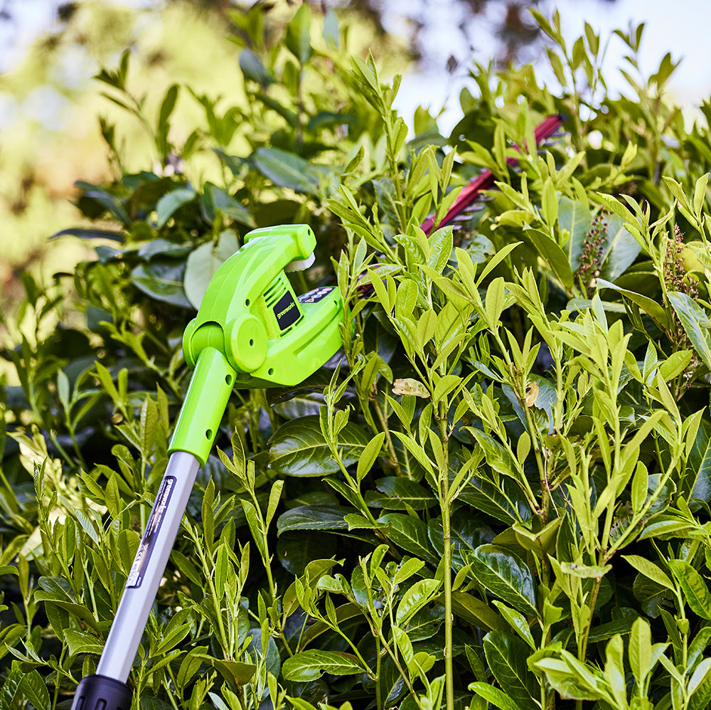POWERALL 24 V häcksax på stång 51 cm – 2 Ah-batteri