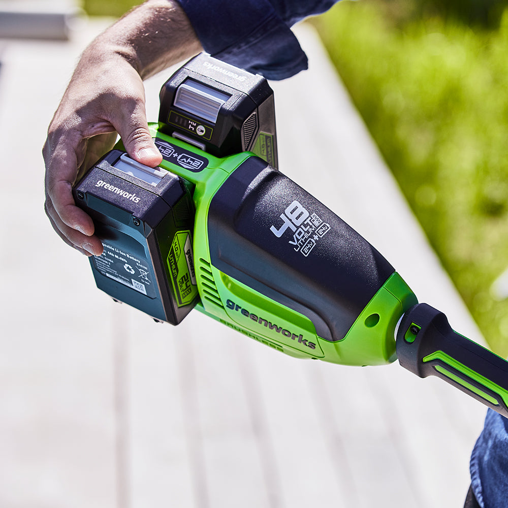 POWERALL 48 V (24 V x 2) grästrimmer 40 cm – endast verktyg