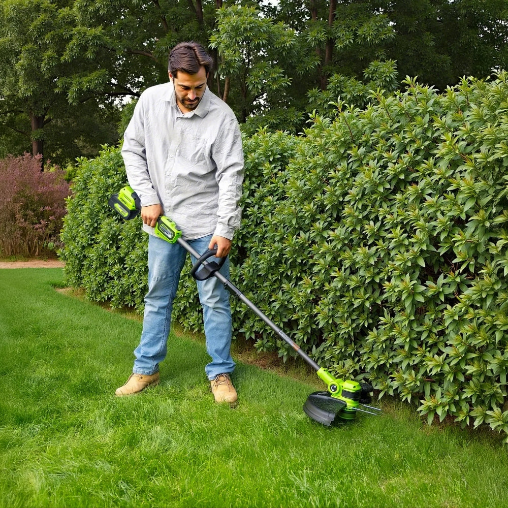 POWERALL 24 V grästrimmer 33 cm, gen. II – 4 Ah-batteri