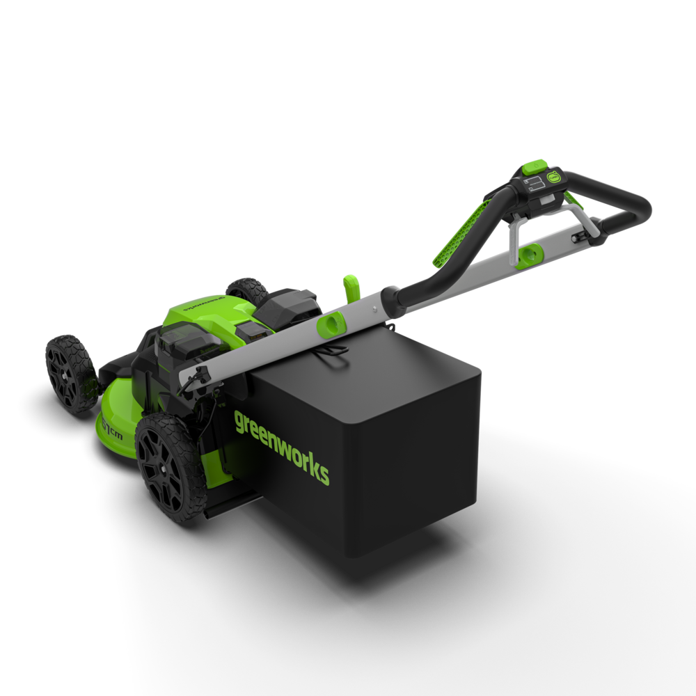 60 V gräsklippare 61 cm, självgående – 2 × 4 Ah-batteri