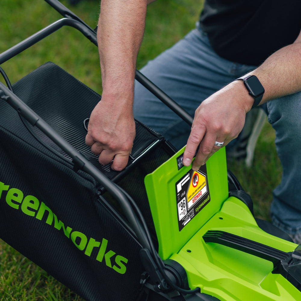 POWERALL 48 V (24 V x 2) gräsklippare 36 cm – 2x 4 Ah-batteri