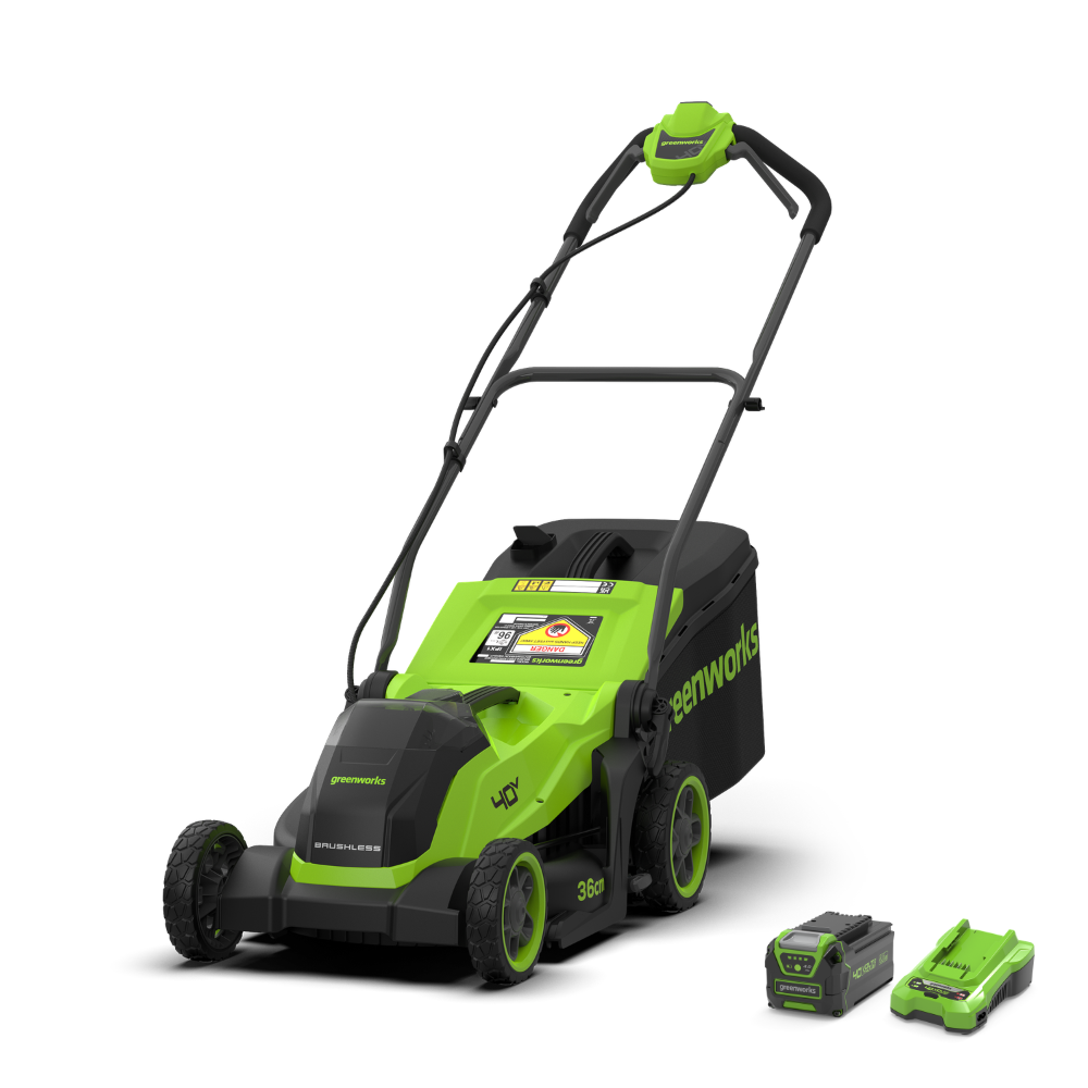 40 V gräsklippare 36 cm, gen. II – 4 Ah-batteri