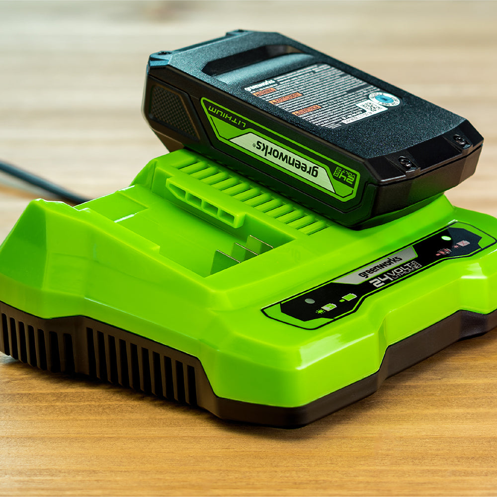 POWERALL 24V startpaket med 2 x 2Ah-batterier + dubbelladdare