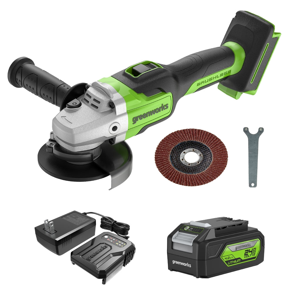 POWERALL 24 V vinkelslip – 4 Ah-batteri