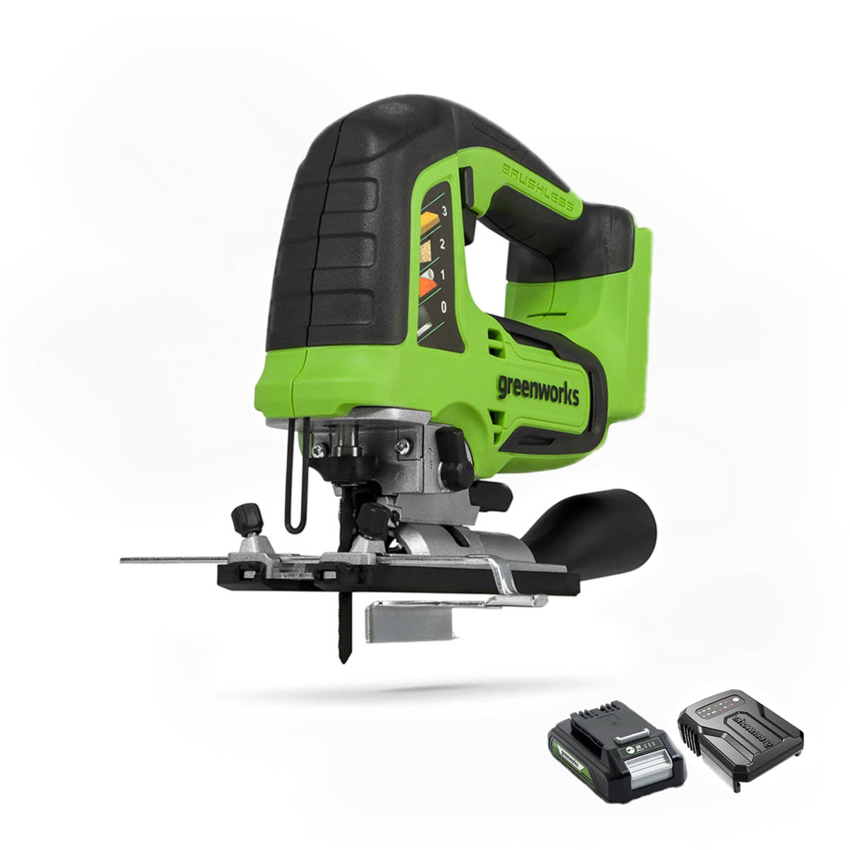 POWERALL 24 V sticksåg – 2 Ah-batteri