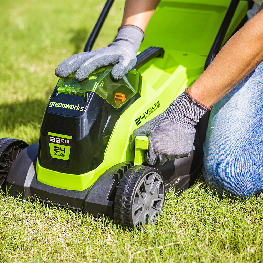POWERALL 24 V gräsklippare 33 cm – 2 Ah-batteri