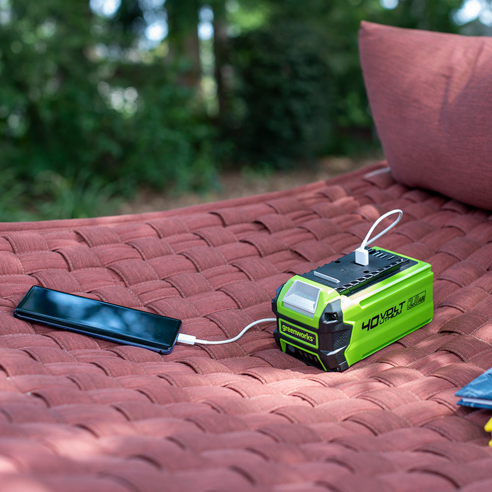 40V startpaket med 2Ah-batteri + laddare
