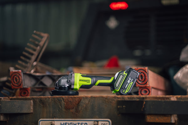 POWERALL 24 V PRO-vinkelslip – 4 Ah-batteri
