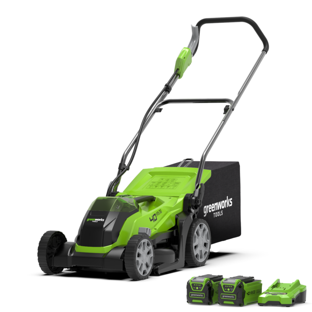 40 V gräsklippare 35 cm – 2 x 2 Ah batteri