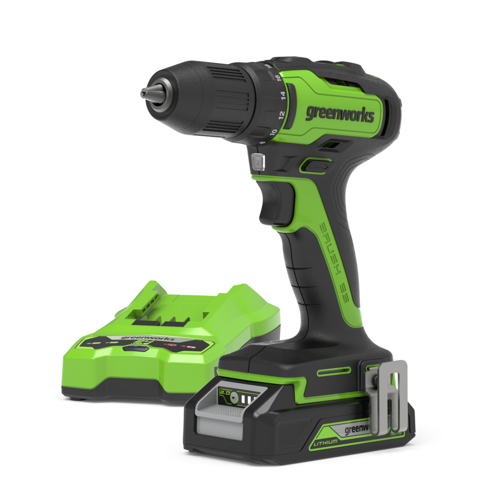 POWERALL 24 V borrmaskin 35 Nm – 2 Ah-batteri