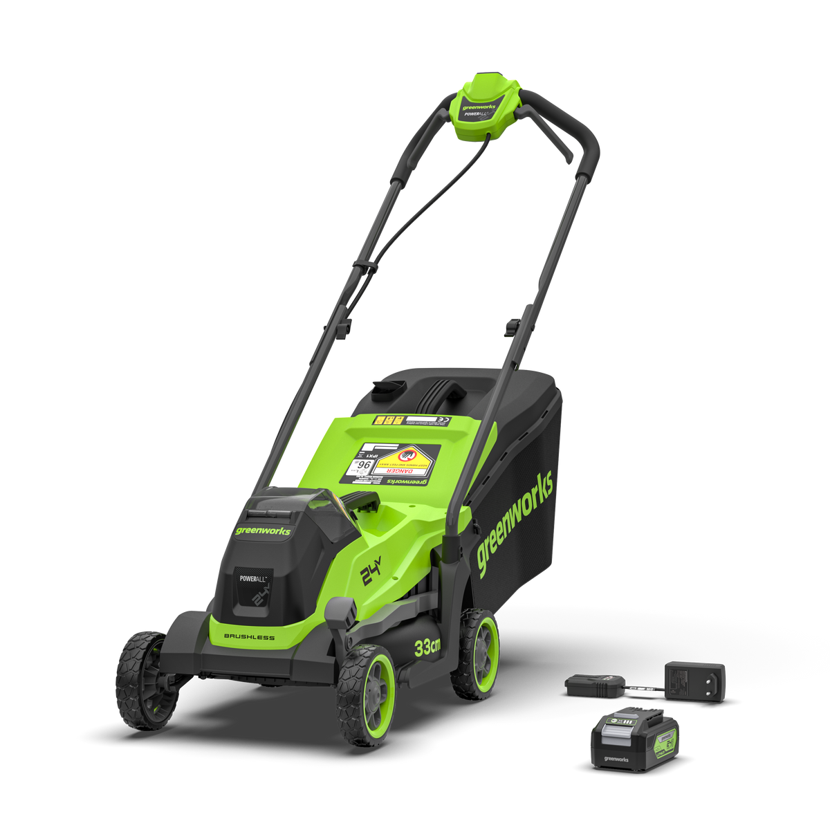 POWERALL 24 V gräsklippare 33 cm Gen. II – 4 Ah batteri