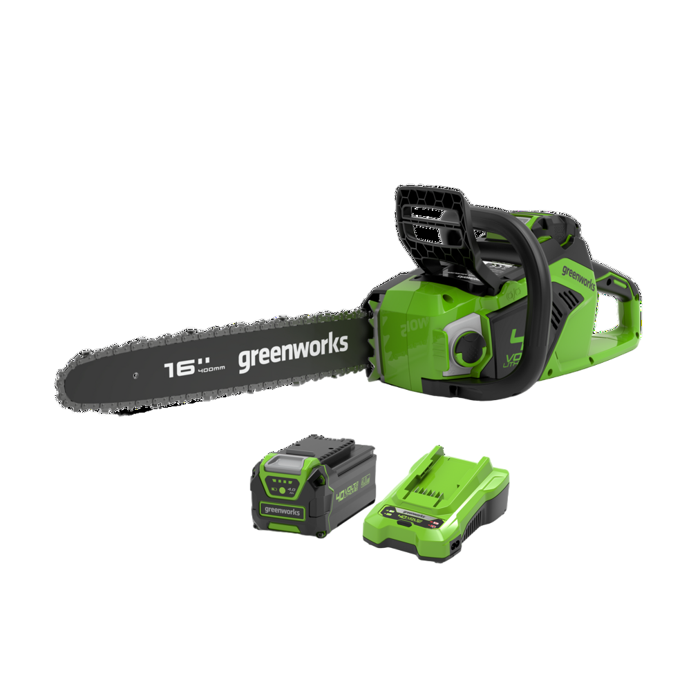 40 V motorsåg 40 cm 1,8 kW – 4 Ah-batteri