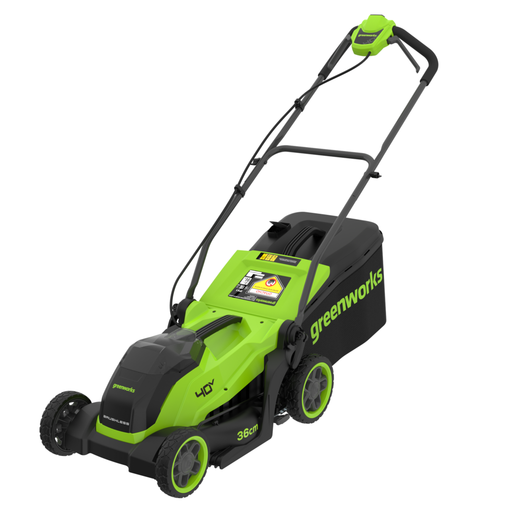 40 V gräsklippare 36 cm, gen. II – 4 Ah-batteri
