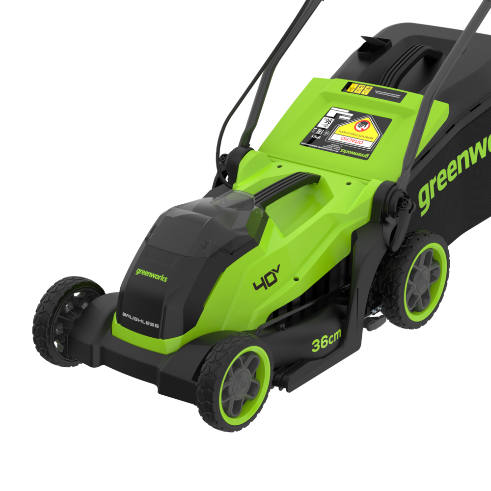 40 V gräsklippare 36 cm, gen. II – 4 Ah-batteri