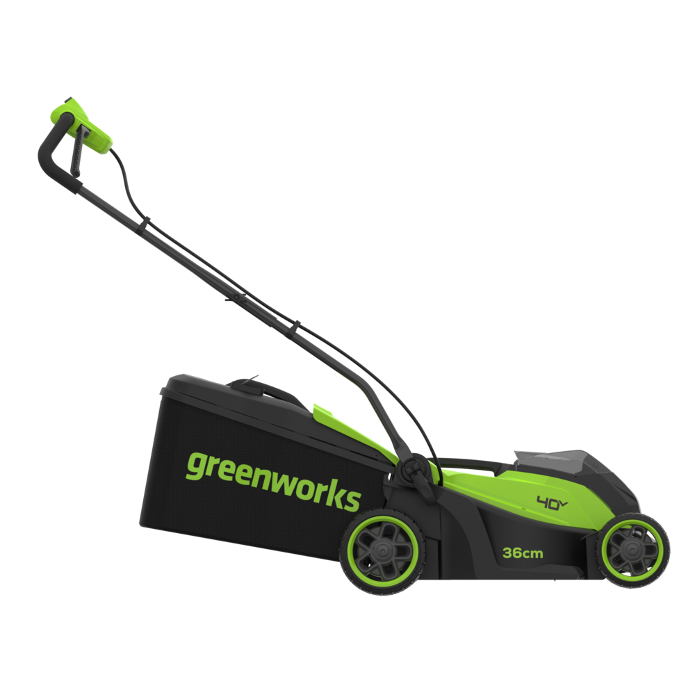 40 V gräsklippare 36 cm, gen. II – 4 Ah-batteri