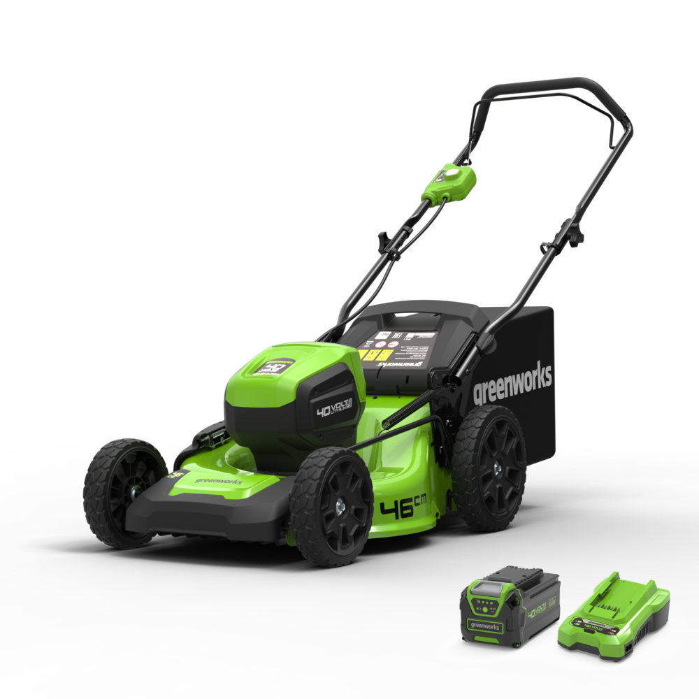 40 V-gräsklippare 46 cm – 4 Ah-batteri