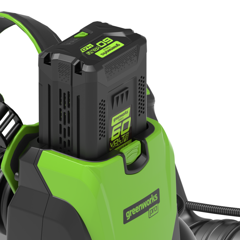 60 V ryggburen lövblås – 4 Ah-batteri