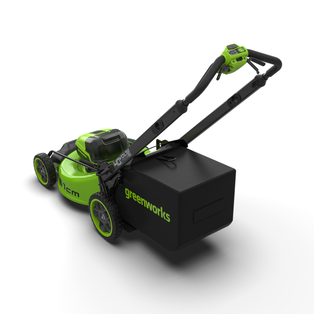 40 V gräsklippare 51 cm, självgående, gen. II – 2 × 5 Ah-batteri