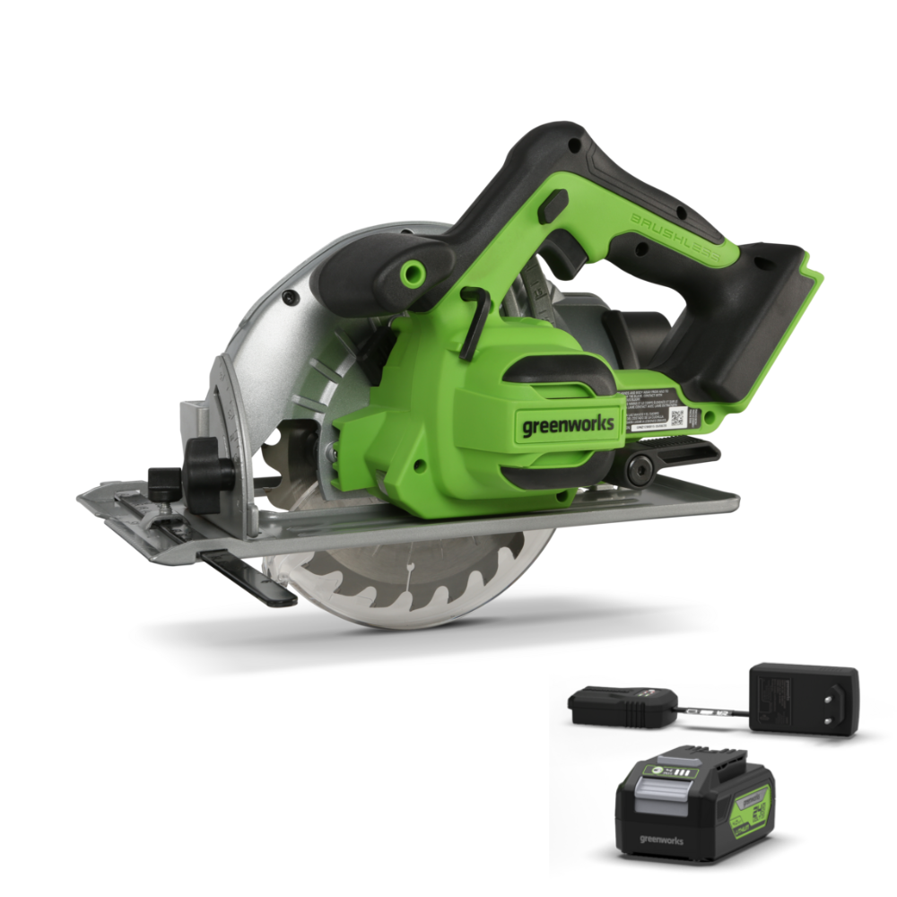 POWERALL 24 V cirkelsåg – 4 Ah-batteri