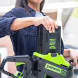 60 V häcksax 66 cm – 2 Ah-batteri