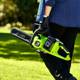 POWERALL 48 V (24 V × 2) motorsåg 36 cm – 2× 4 Ah-batteri