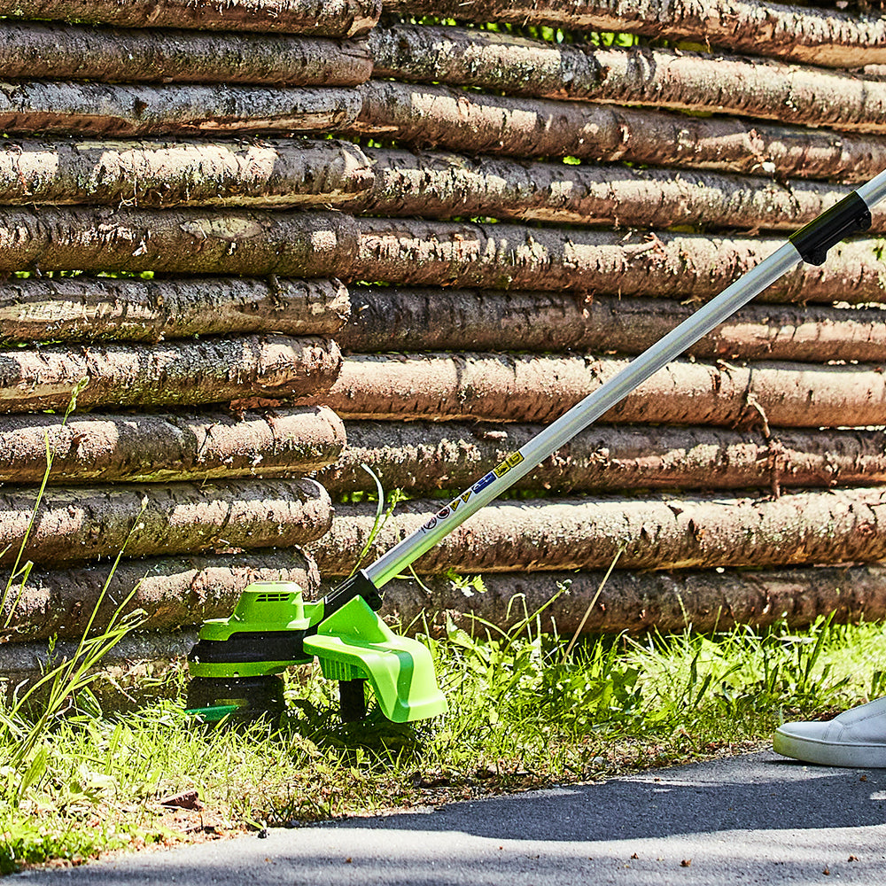 POWERALL 48 V (24 V x 2) röjsåg med cykelhandtag 38 cm – 2 x 4 Ah-batteri