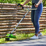 POWERALL 48 V (24 V x 2) röjsåg med cykelhandtag 38 cm – 2 x 4 Ah-batteri