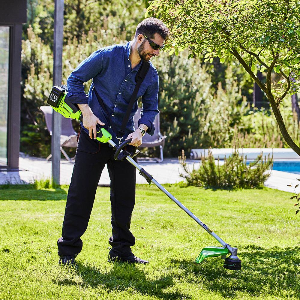 POWERALL 48 V (24 V x 2) grästrimmer 40 cm – endast verktyg