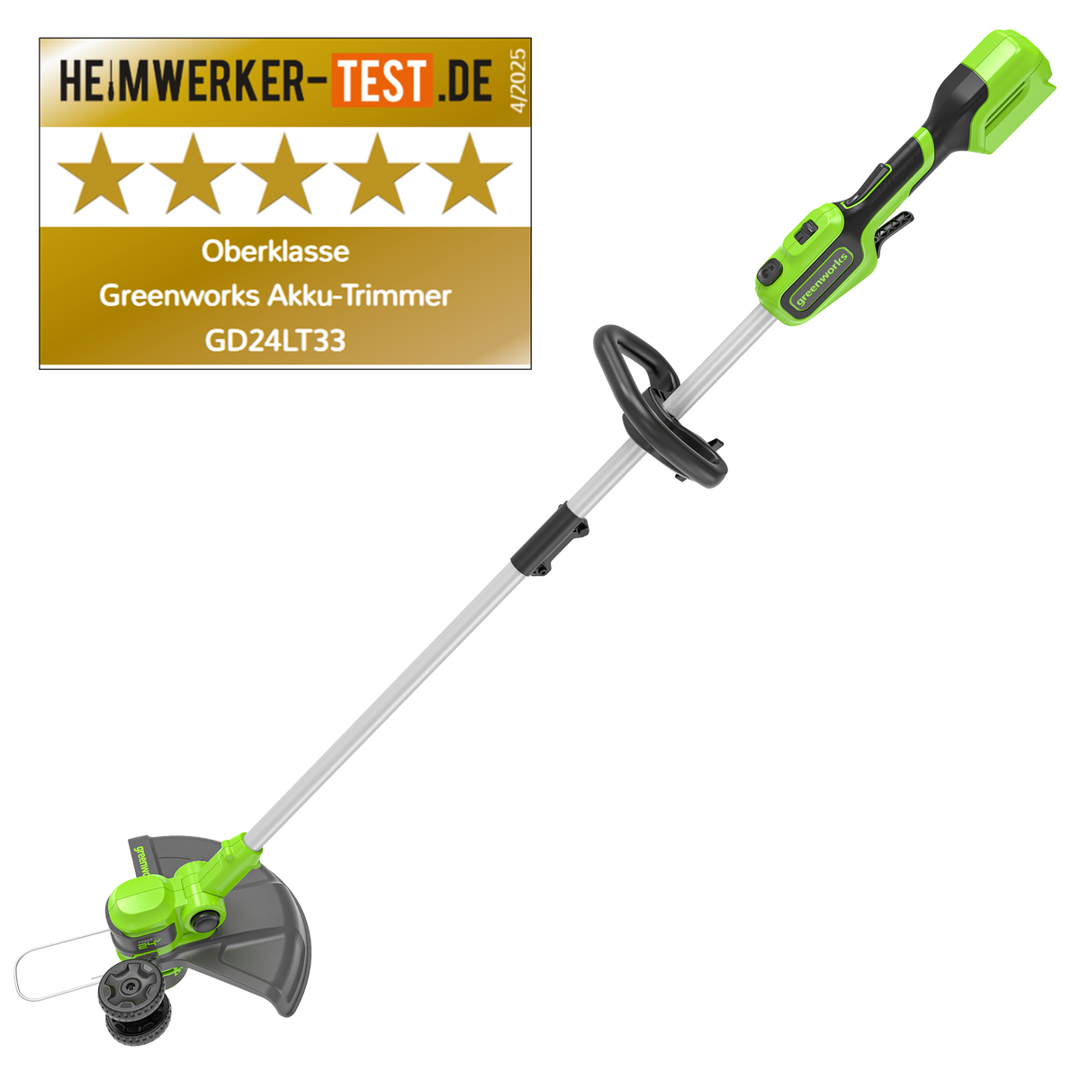 POWERALL 24 V grästrimmer 33 cm – 4 Ah-batteri