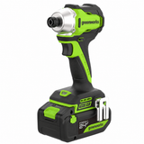 POWERALL 24 V slagskruvdragare 200 Nm – 4 Ah-batteri