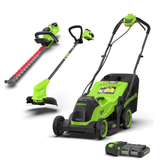 POWERALL 24 V gräsklippare 36 cm + grästrimmer 25 cm + häcksax 56 cm, set