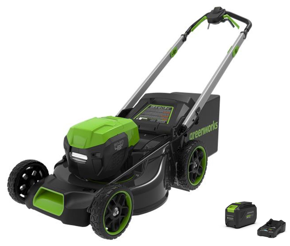 48 V DVT 51 cm gräsklippare – 5 Ah-batteri