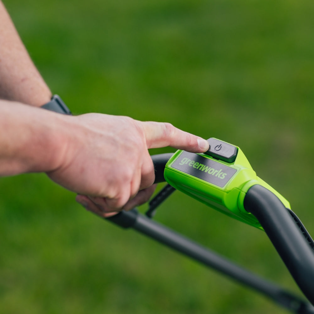 POWERALL 48 V (24 V x 2) gräsklippare 36 cm – 2x 4 Ah-batteri