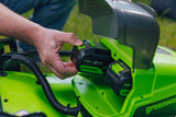 POWERALL 48 V (24 V x 2) gräsklippare 51 cm, självgående – 2 × 6 Ah-batteri