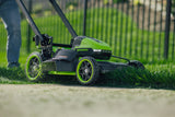 POWERALL 48 V (24 V x 2) gräsklippare 51 cm, självgående – 2 × 6 Ah-batteri