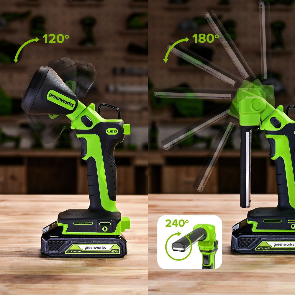 POWERALL 24 V 2-i-1 LED-arbetslampa – endast verktyg