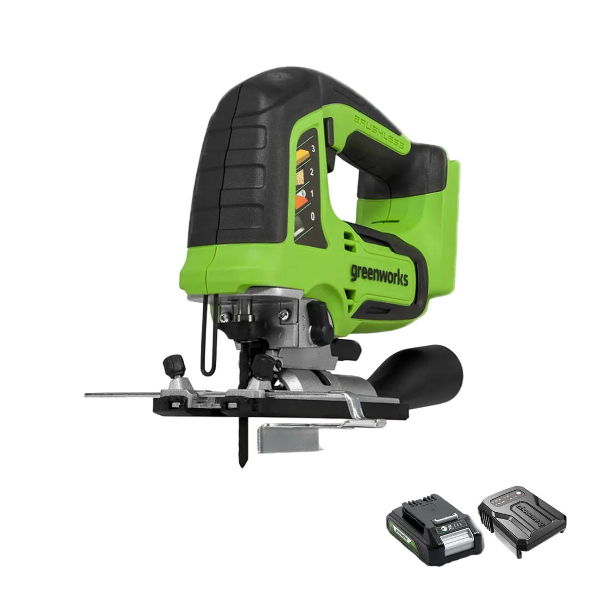 POWERALL 24 V sticksåg – 2 Ah-batteri