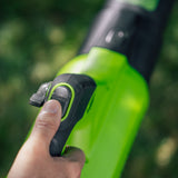 POWERALL 48 V (24 V x 2) lövblås 217 km/h – 2 x 4 Ah-batteri