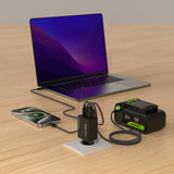 POWERALL 24 V startpaket med 4 Ah USB-C-batteri + 65 W laddare
