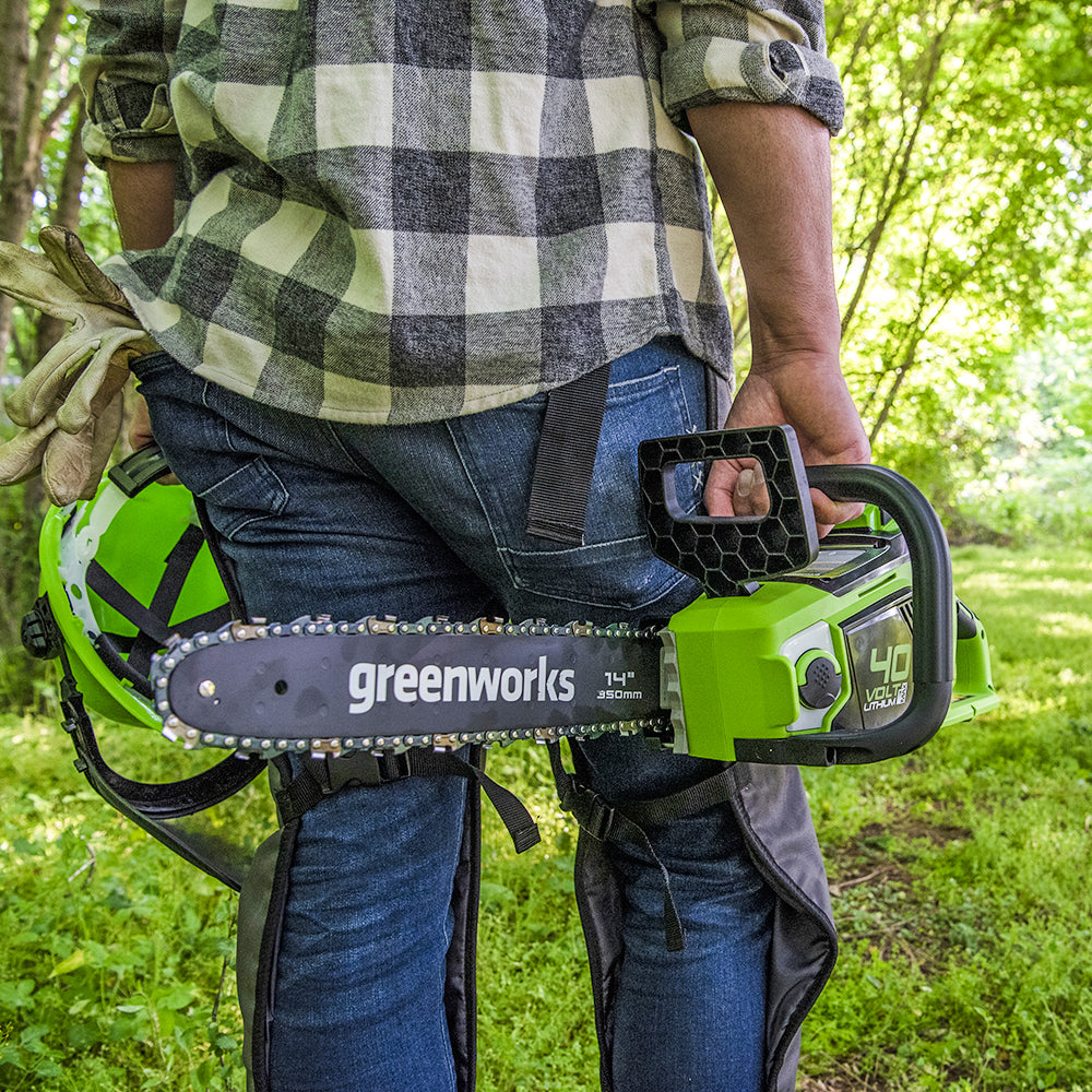 40 V motorsåg 35 cm 1,5 kW – 4 Ah-batteri