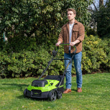 POWERALL 48 V (24 V × 2) mossrivare/vertikalskärare 2-i-1 38 cm – endast verktyg