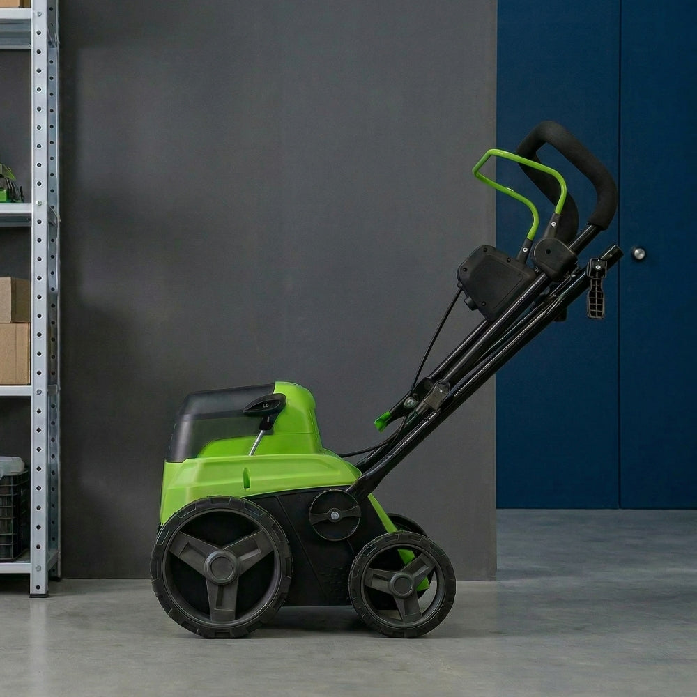 POWERALL 48 V (24 V × 2) mossrivare/vertikalskärare 2-i-1 38 cm – endast verktyg