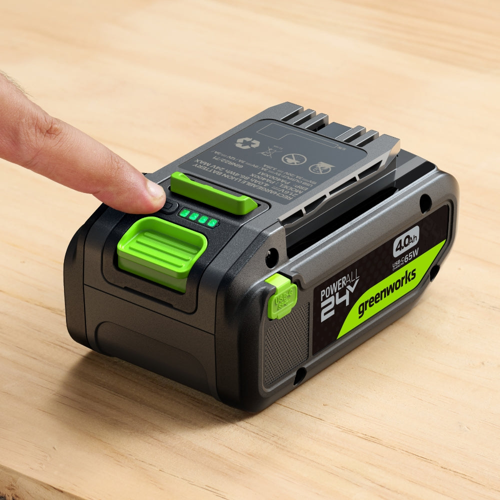 POWERALL 24 V 2 × högeffekts-USB-C-batterier 4 Ah