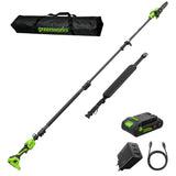 POWERALL 24V teleskopisk stångsåg 20 cm - 3Ah-batteri