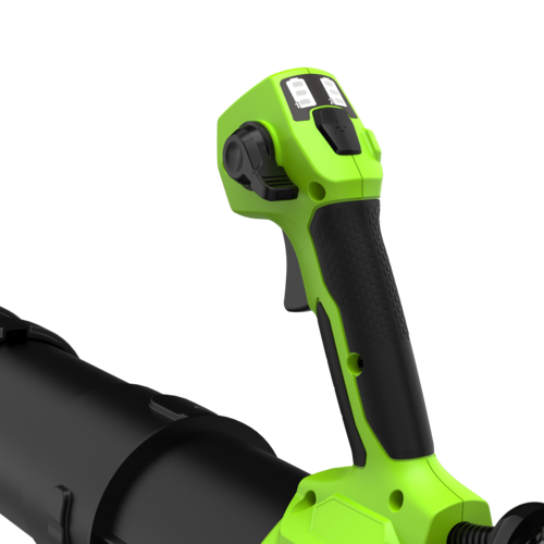 POWERALL 48 V (24 V x 2) ryggburen lövblås 297 km/h – 2 x 8 Ah-batteri