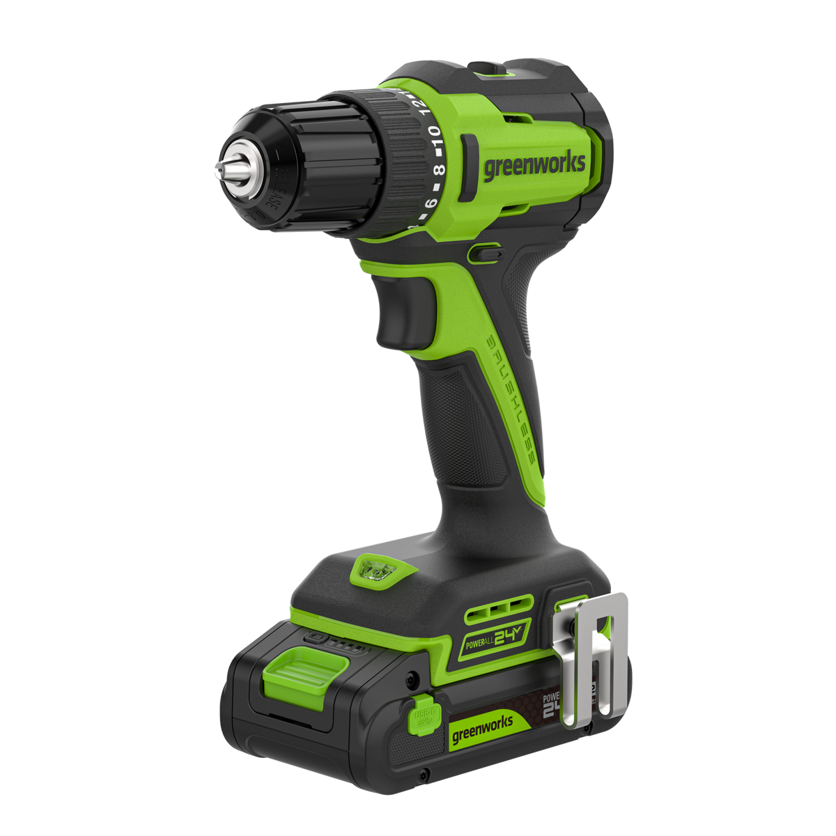 POWERALL 24 V borrskruvdragare 35 Nm – 2 Ah-batteri