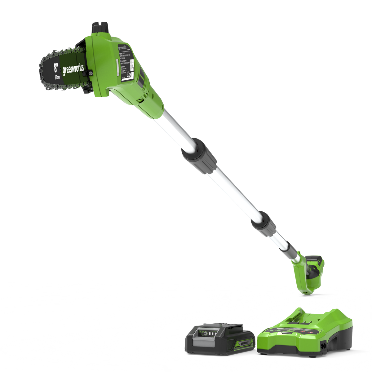 POWERALL 24 V stångsåg – 2 Ah-batteri