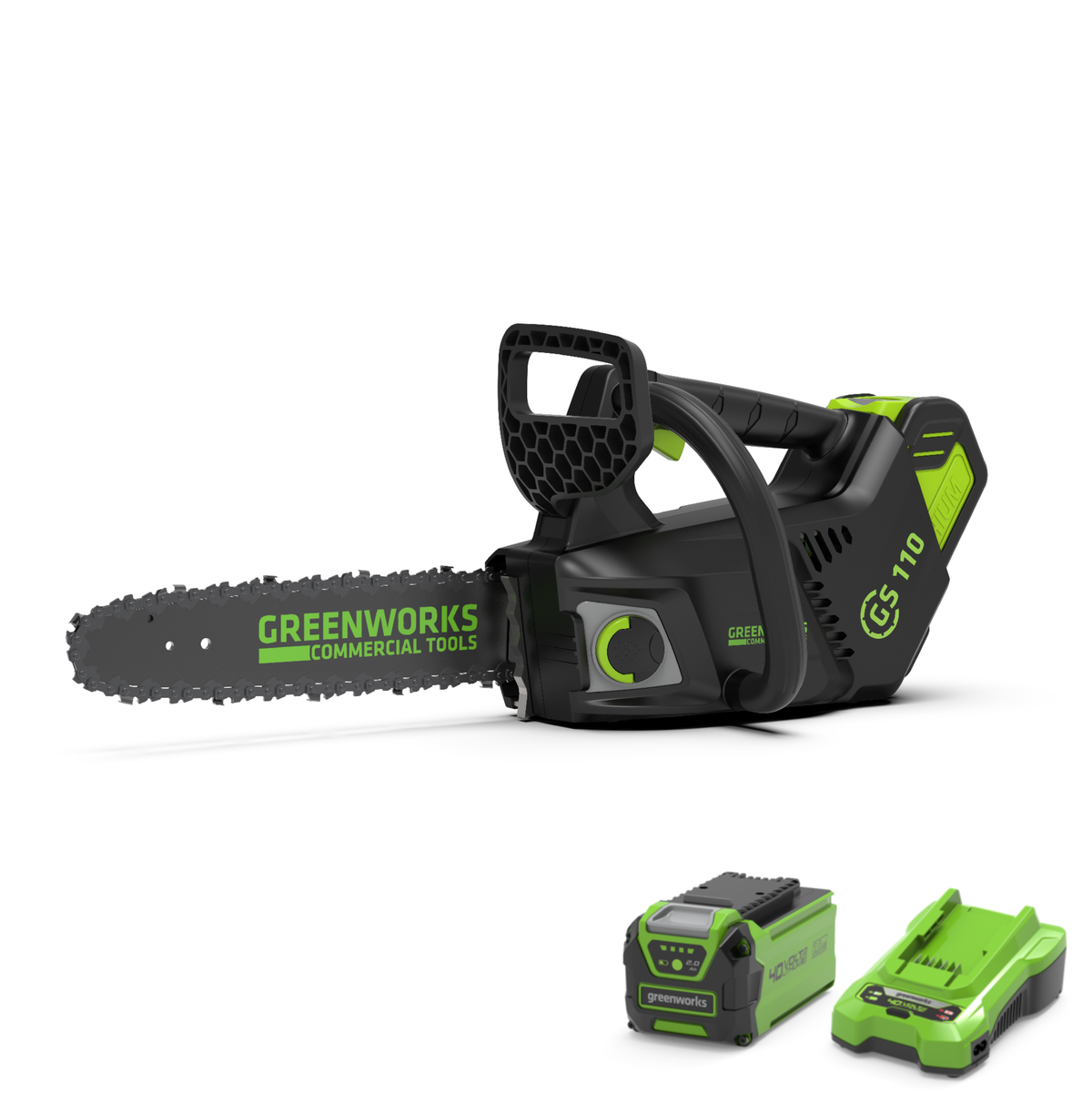 40 V motorsåg 25 cm – 2 Ah-batteri
