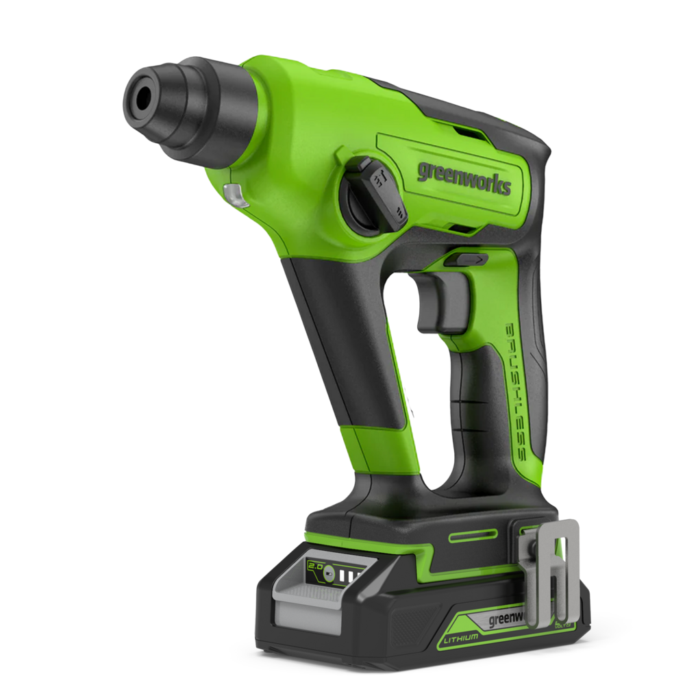 POWERALL 24 V slagborrmaskin 1.2 J – 2 Ah-batteri