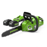 POWERALL 48 V (24 V × 2) motorsåg 36 cm – 2× 4 Ah-batteri